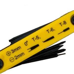 Universeel Universal Foldaway Toolset Yellow/Black