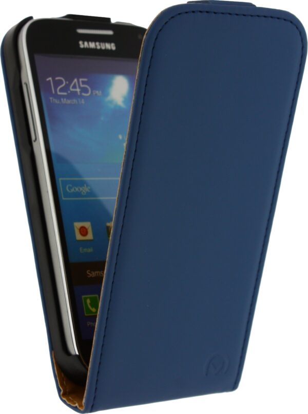 Mobilize Ultra Slim Flip Case Samsung Galaxy S4 Mini I9195 Dark Blue - Afbeelding 2