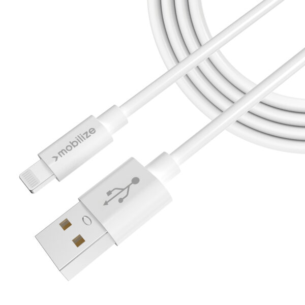Mobilize Cable Usb To Apple Mfi Lightning 1M. 12W White - Afbeelding 2
