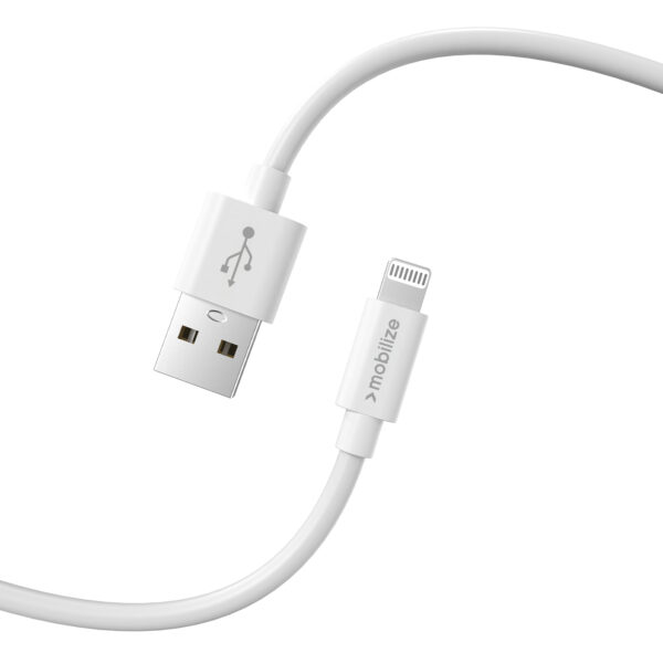 Mobilize Cable Usb To Apple Mfi Lightning 1M. 12W White - Afbeelding 3