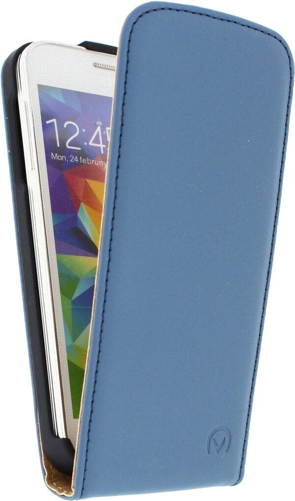 Mobilize Ultra Slim Flip Case Samsung Galaxy S5 Mini Dark Blue - Afbeelding 2