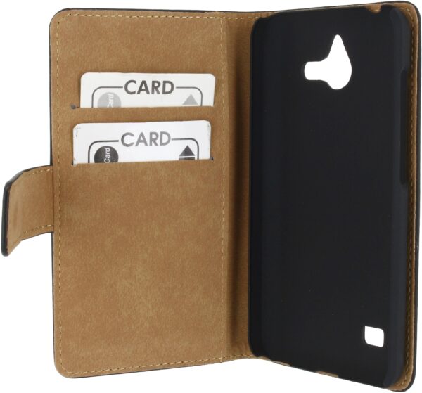 Mobilize Slim Wallet Book Case Huawei Ascend Y550 Black - Afbeelding 3