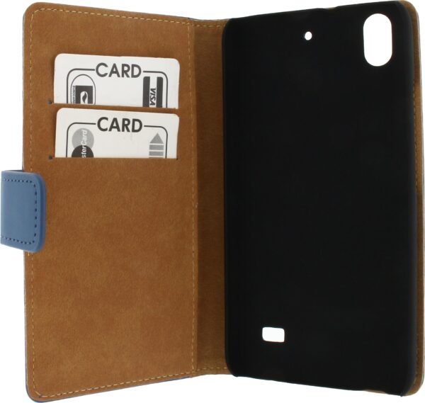 Mobilize Slim Wallet Book Case Huawei Ascend G620S Blue - Afbeelding 3