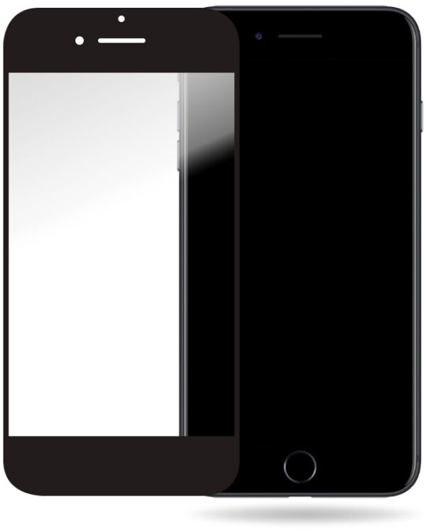 Mobilize Glass Screen Protector - Black Frame - Apple Iphone 6/6S