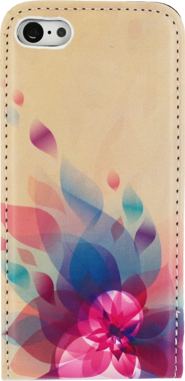 Mobilize Premium Magnet Flip Case Apple Iphone 5C Fire Flower - Afbeelding 2