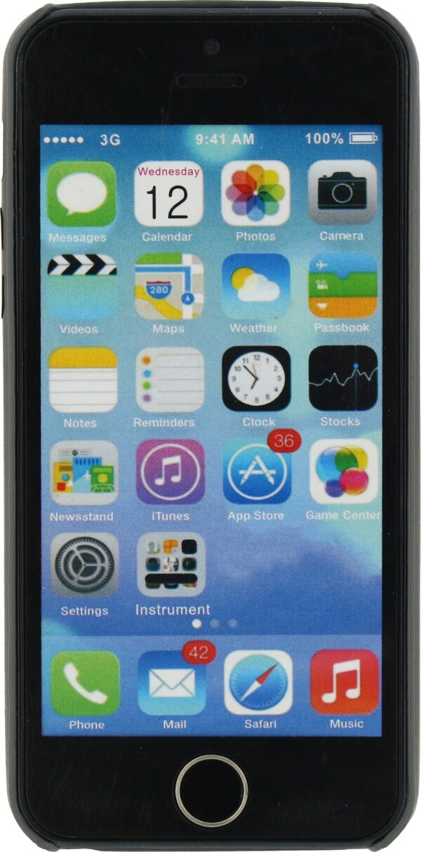 Mobilize Slim Leather Case Apple Iphone 5/5S/Se Grey - Afbeelding 3