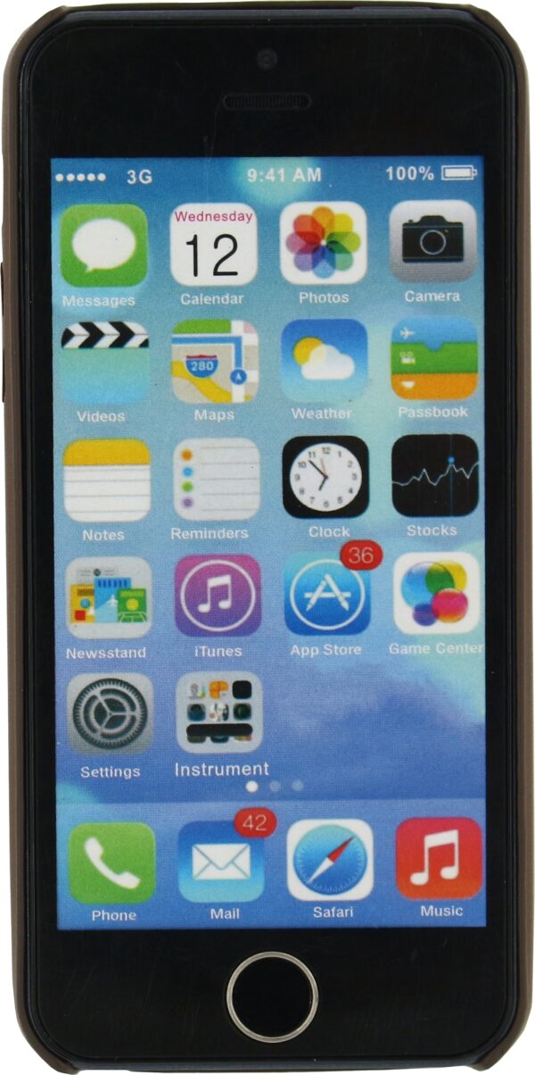 Mobilize Slim Leather Case Apple Iphone 5/5S/Se Brown - Afbeelding 3
