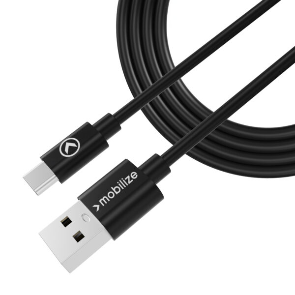 Mobilize Charge/Sync Cable Usb-C 1M. 15W Black - Afbeelding 2