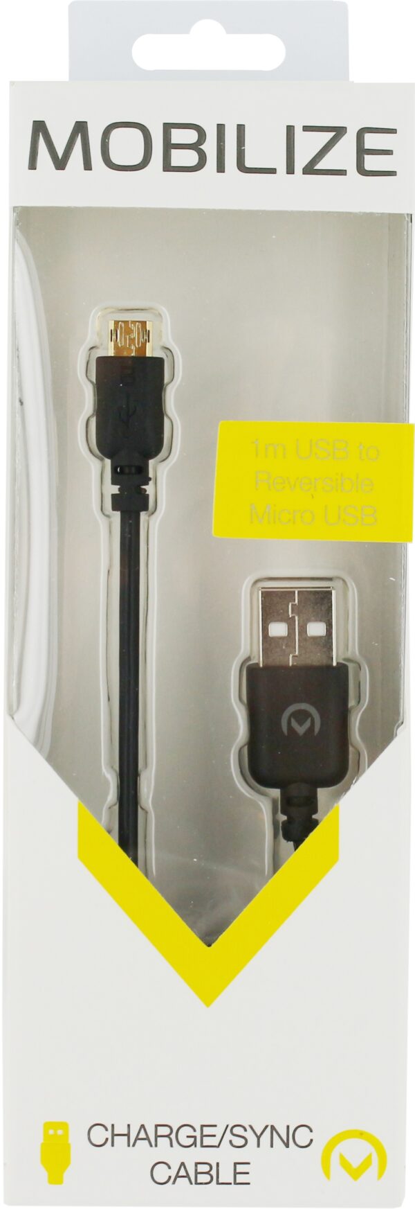 Mobilize Cable Usb To Micro Usb 1M. 12W Black - Afbeelding 2