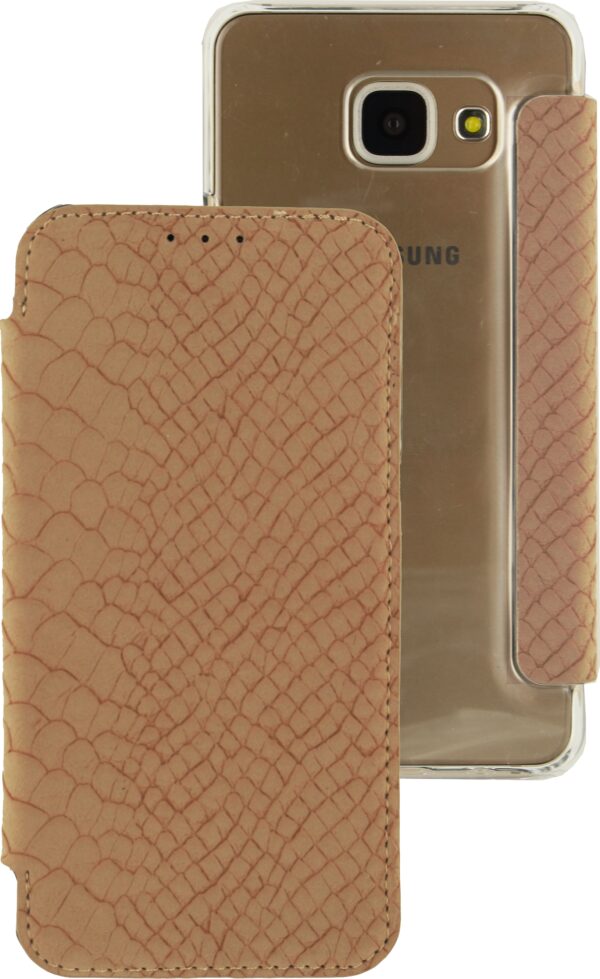 Mobilize Slim Booklet Samsung Galaxy S7 Soft Snake Creamy Rose