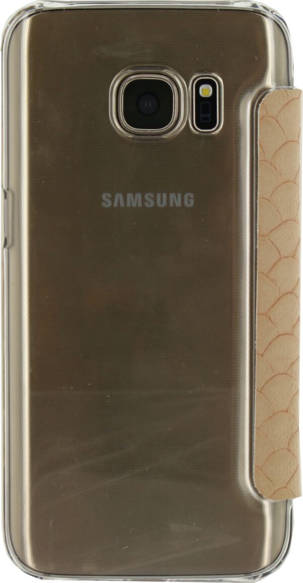 Mobilize Slim Booklet Samsung Galaxy S7 Soft Snake Creamy Rose - Afbeelding 3