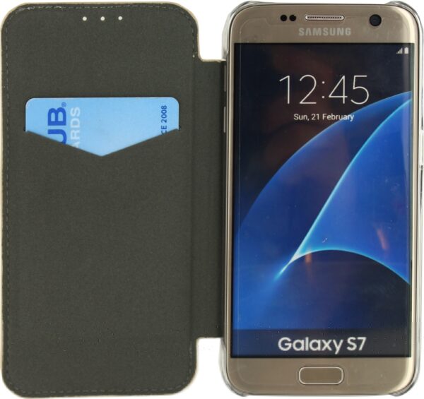Mobilize Slim Booklet Samsung Galaxy S7 Soft Snake Creamy Rose - Afbeelding 4