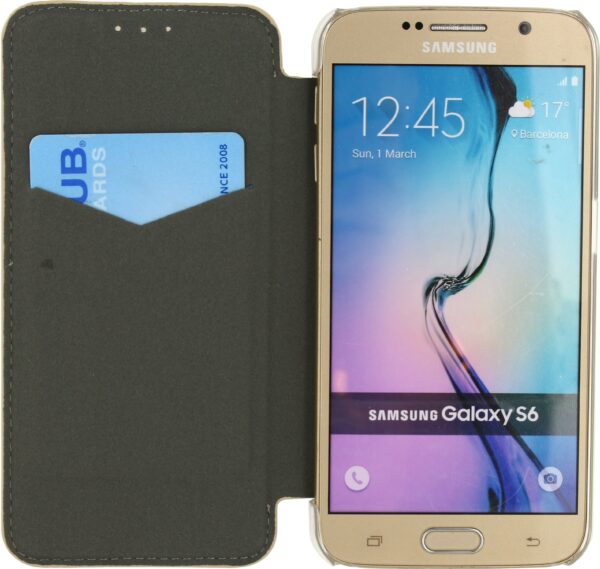 Mobilize Slim Booklet Samsung Galaxy S6 Soft Snake Creamy Rose - Afbeelding 4