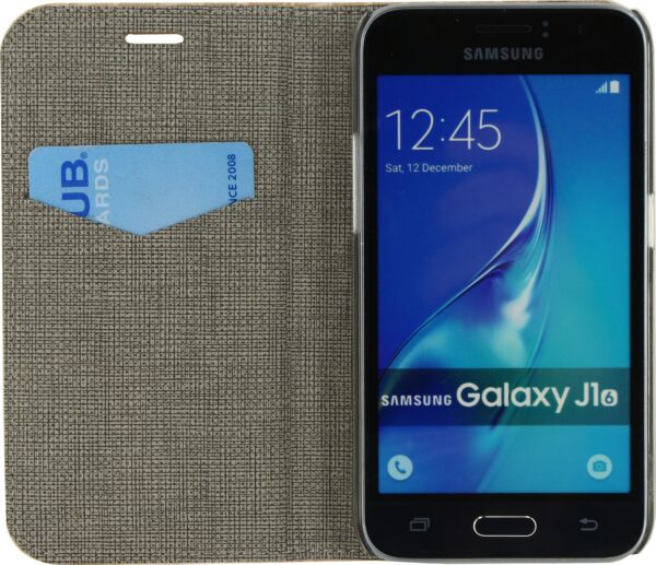 Mobilize Premium Book Case Samsung Galaxy J1 2016 Alligator Peanut Brown - Afbeelding 3