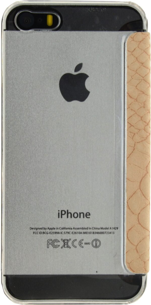 Mobilize Slim Gelly Booklet Apple Iphone 5/5S/Se Soft Snake Creamy Rose - Afbeelding 3