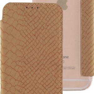 Mobilize Slim Gelly Booklet Apple Iphone 6/6S Soft Snake Creamy Rose