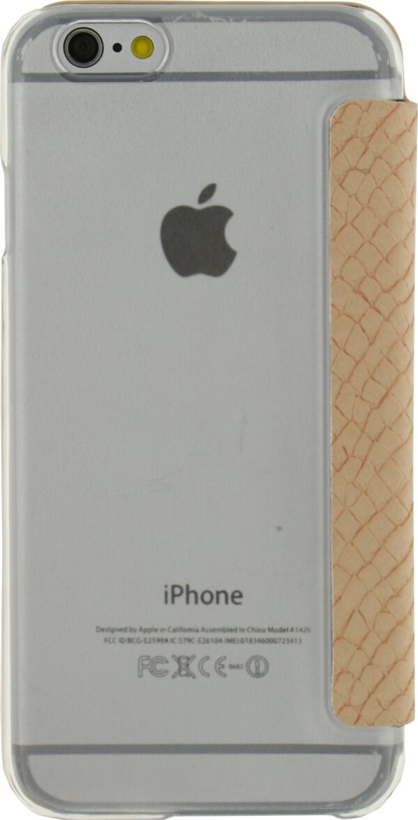 Mobilize Slim Gelly Booklet Apple Iphone 6/6S Soft Snake Creamy Rose - Afbeelding 3