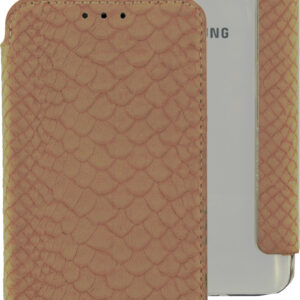 Mobilize Slim Gelly Booklet Samsung Galaxy J5 2016 Soft Snake Creamy Rose