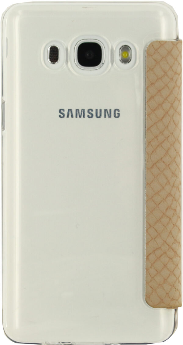 Mobilize Slim Gelly Booklet Samsung Galaxy J5 2016 Soft Snake Creamy Rose - Afbeelding 3