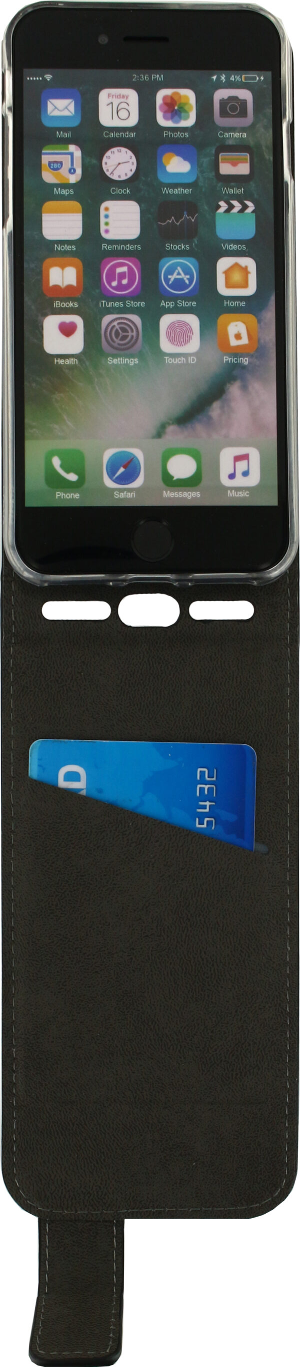Mobilize Classic Gelly Flip Case Apple Iphone 6/6S/7/8/Se (2020/2022) Black - Afbeelding 3
