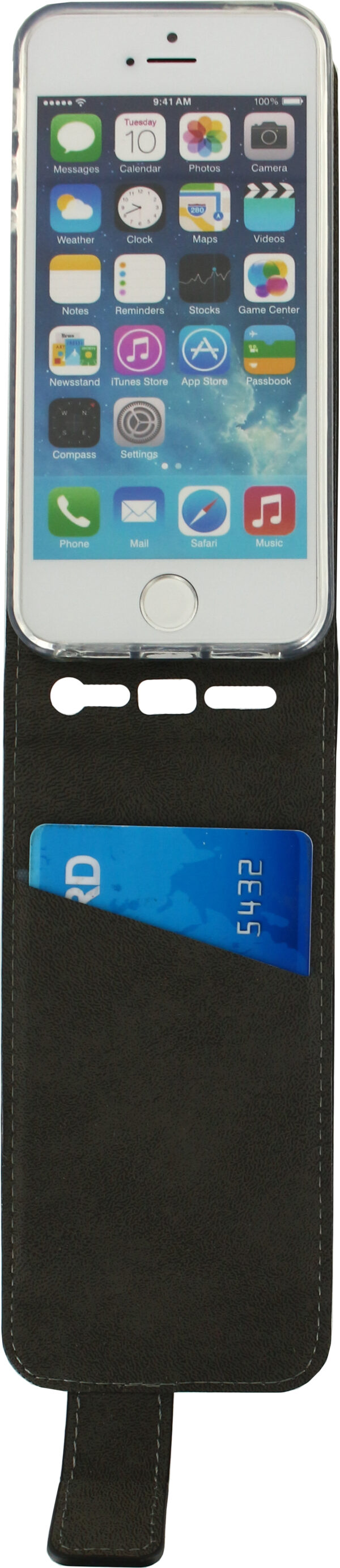 Mobilize Classic Gelly Flip Case Apple Iphone 5/5S/Se Black - Afbeelding 3