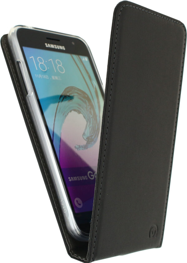 Mobilize Classic Gelly Flip Case Samsung Galaxy J3 2016 Black - Afbeelding 2
