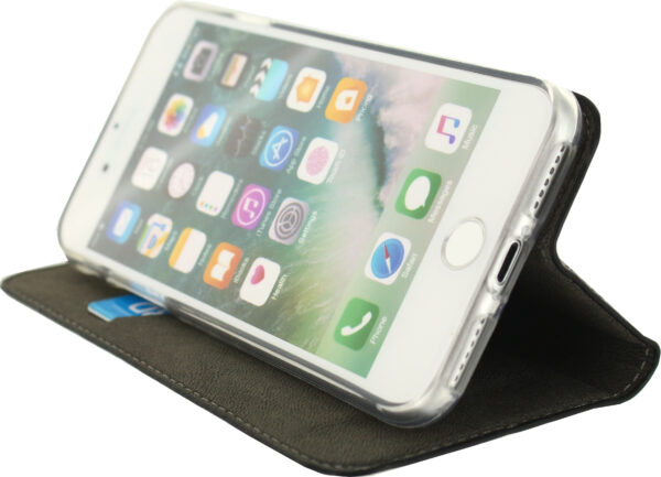 Mobilize Premium Gelly Book Case Apple Iphone 6/6S/7/8/Se (2020/2022) Black - Afbeelding 4