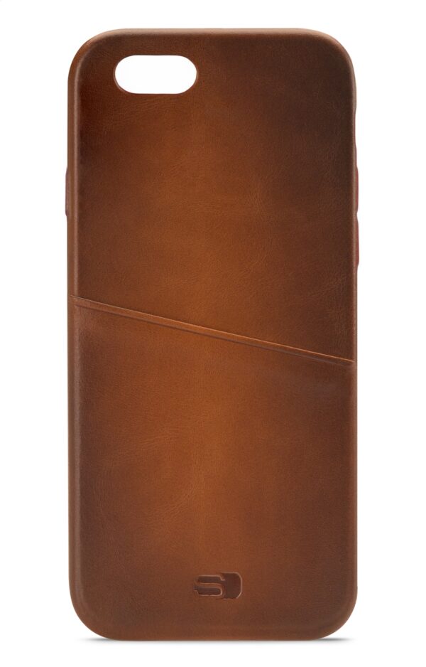 Senza Desire Leather Cover With Card Slot Apple Iphone 6/6S Burned Cognac