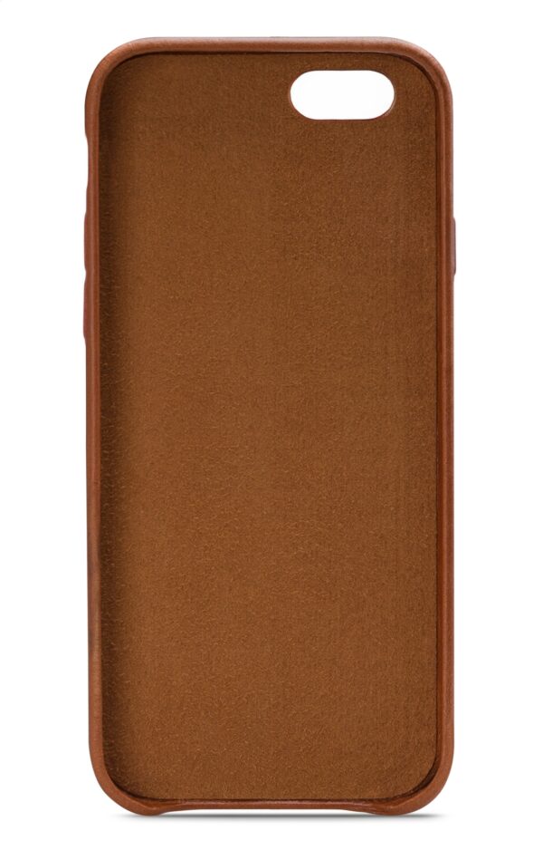 Senza Desire Leather Cover With Card Slot Apple Iphone 6/6S Burned Cognac - Afbeelding 2