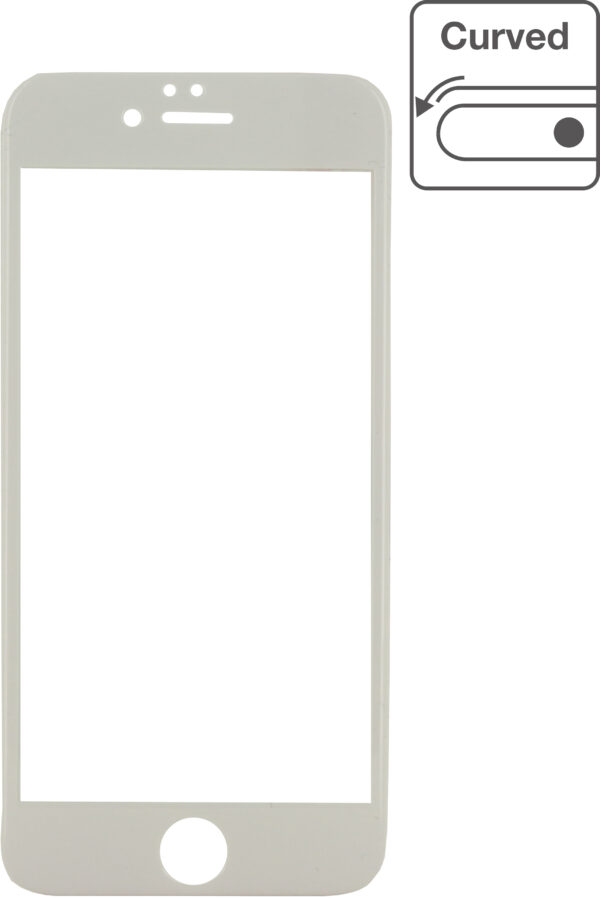 Mobilize Edge-To-Edge Glass Screen Protector Apple Iphone 7 Plus/8 Plus White Full Glue