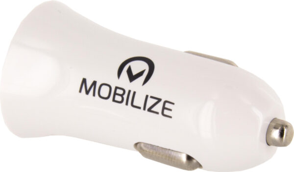 Mobilize Car Charger 2X Usb 24W + Usb To Apple Mfi Lighting Cable 1M. White - Afbeelding 4