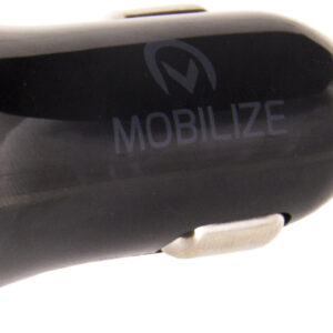 Mobilize Car Charger 2X Usb 24W + Usb To Micro Usb Cable 1M. Black
