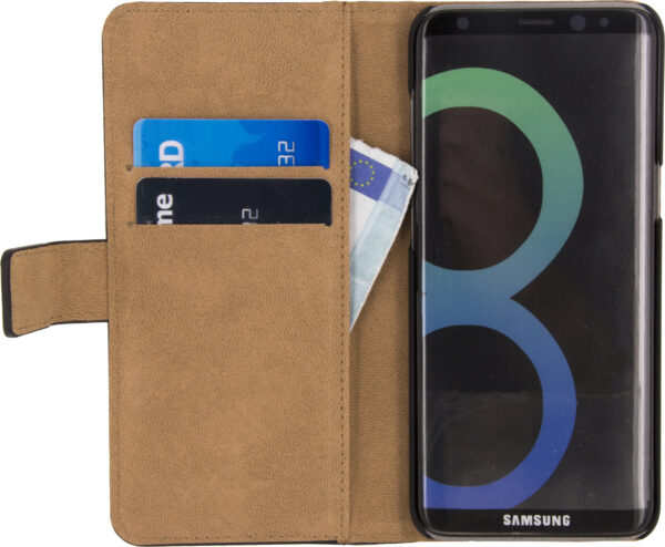 Mobilize Classic Wallet Book Case Samsung Galaxy S8+ Black - Afbeelding 3