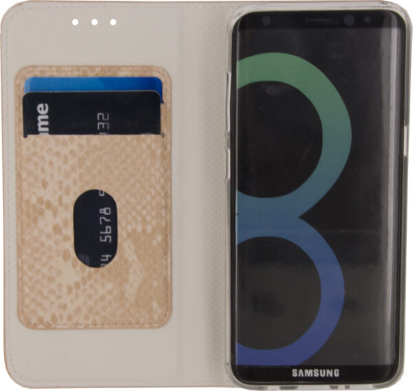 Mobilize Special Premium Gelly Book Case Samsung Galaxy S8 Snake Light Peach - Afbeelding 3