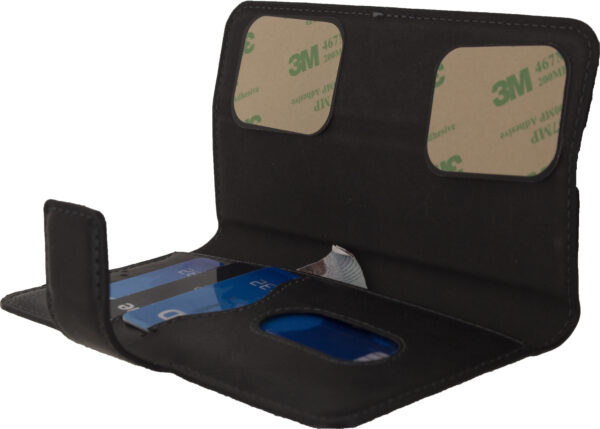 Mobilize Premium 2In1 Wallet Case Universal Large Black - Afbeelding 4
