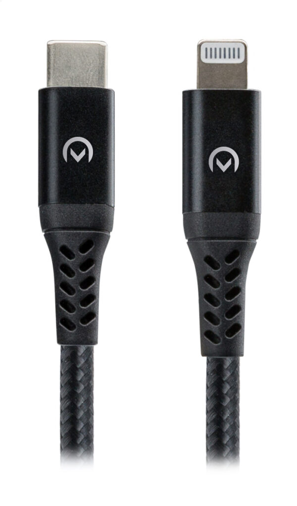 Mobilize Strong Nylon Cable Usb-C To Mfi Lightning 2M. 60W Black - Afbeelding 2