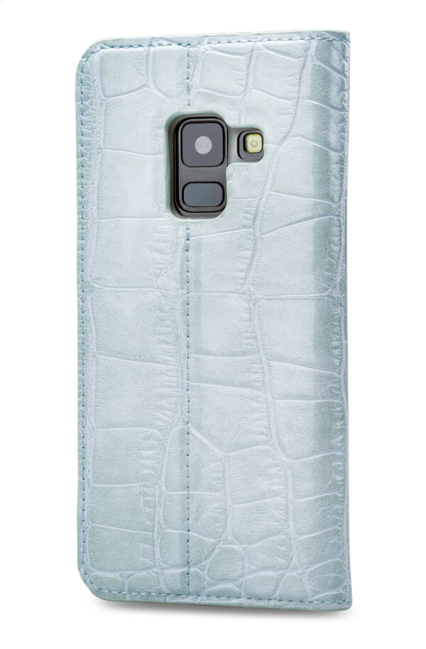 Mobilize Premium Gelly Book Case Samsung Galaxy A8 2018 Alligator Mystic Blue - Afbeelding 2