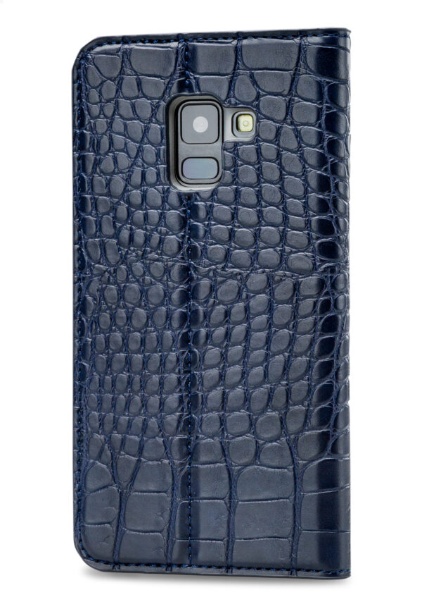 Mobilize Premium Gelly Book Case Samsung Galaxy A8 2018 Alligator Indigo Blue - Afbeelding 2