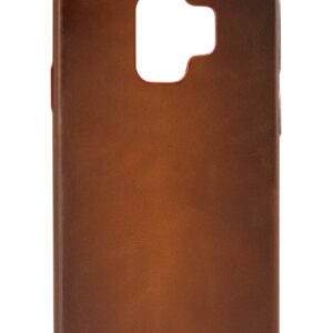 Senza Desire Leather Cover Samsung Galaxy S9 Burned Cognac