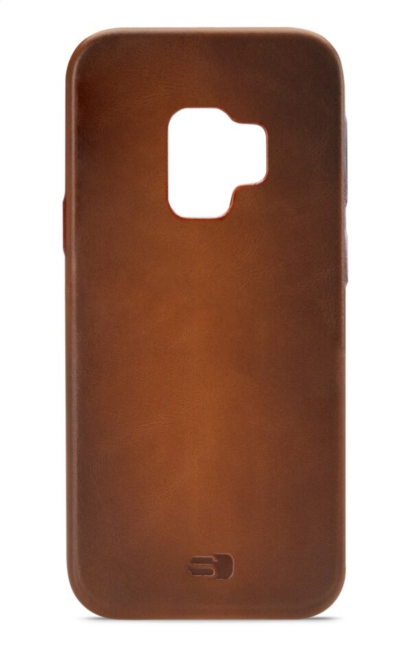 Senza Desire Leather Cover Samsung Galaxy S9 Burned Cognac