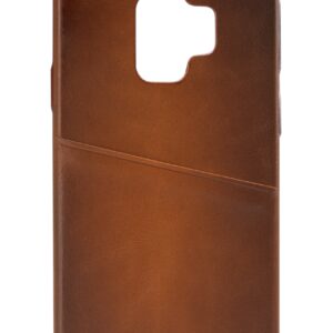 Senza Desire Leather Cover With Card Slot Samsung Galaxy S9 Burned Cognac