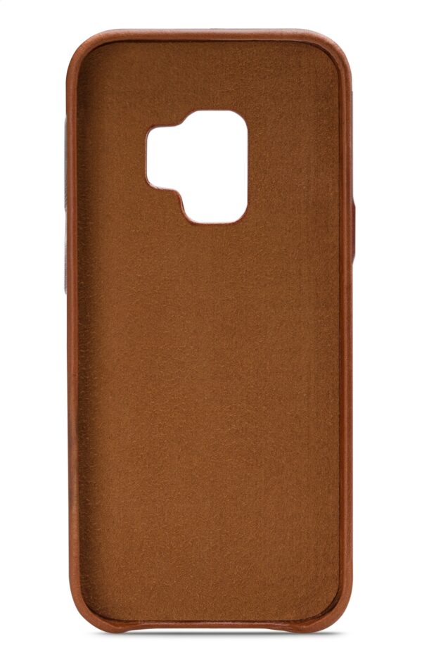 Senza Desire Leather Cover With Card Slot Samsung Galaxy S9 Burned Cognac - Afbeelding 2