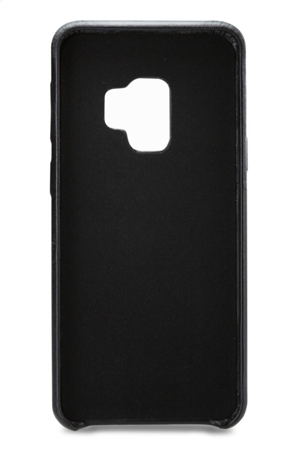 Senza Pure Leather Cover With Card Slot Samsung Galaxy S9 Deep Black - Afbeelding 2
