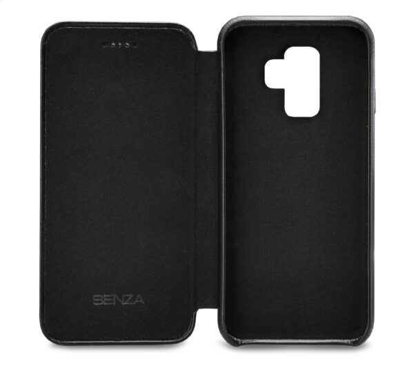 Senza Pure Skinny Leather Wallet Samsung Galaxy S9 Deep Black - Afbeelding 3