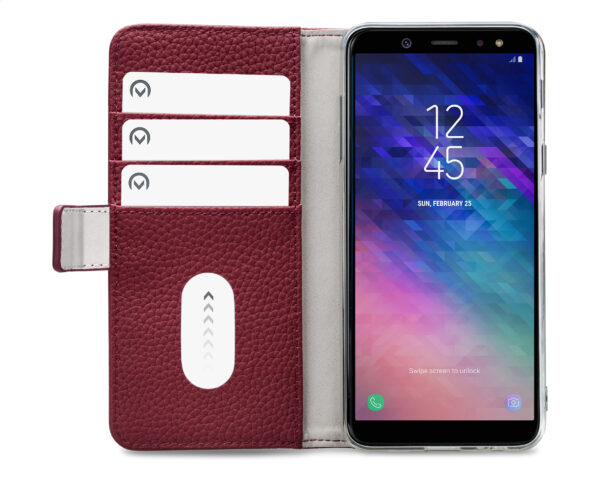 Mobilize Elite Gelly Wallet Book Case Samsung Galaxy A6+ 2018 Burgundy - Afbeelding 3