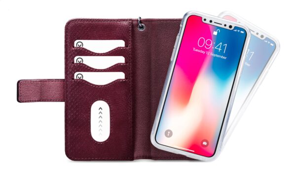 Mobilize 2In1 Gelly Zipper Case Apple Iphone Xs Max Bordeaux - Afbeelding 4