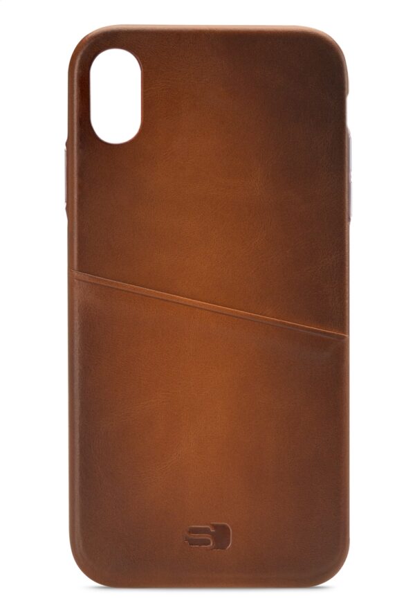 Senza Desire Leather Cover With Card Slot Apple Iphone Xs Max Burned Cognac