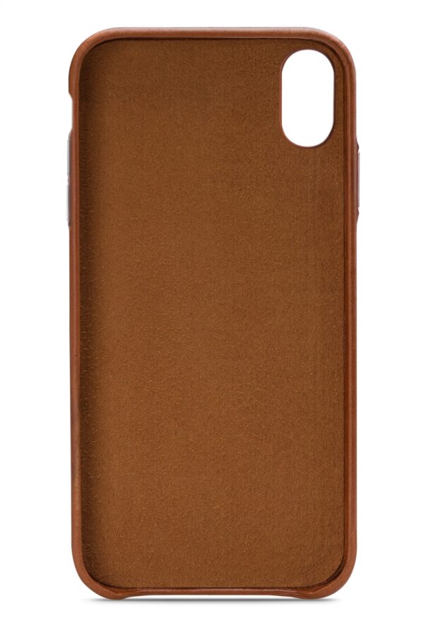 Senza Desire Leather Cover With Card Slot Apple Iphone Xs Max Burned Cognac - Afbeelding 2