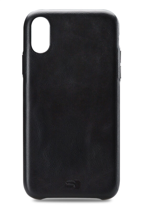 Senza Pure Leather Cover Apple Iphone Xs Max Deep Black