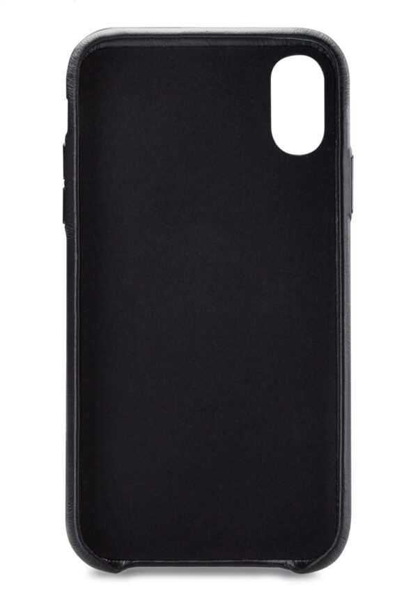 Senza Pure Leather Cover Apple Iphone Xs Max Deep Black - Afbeelding 2